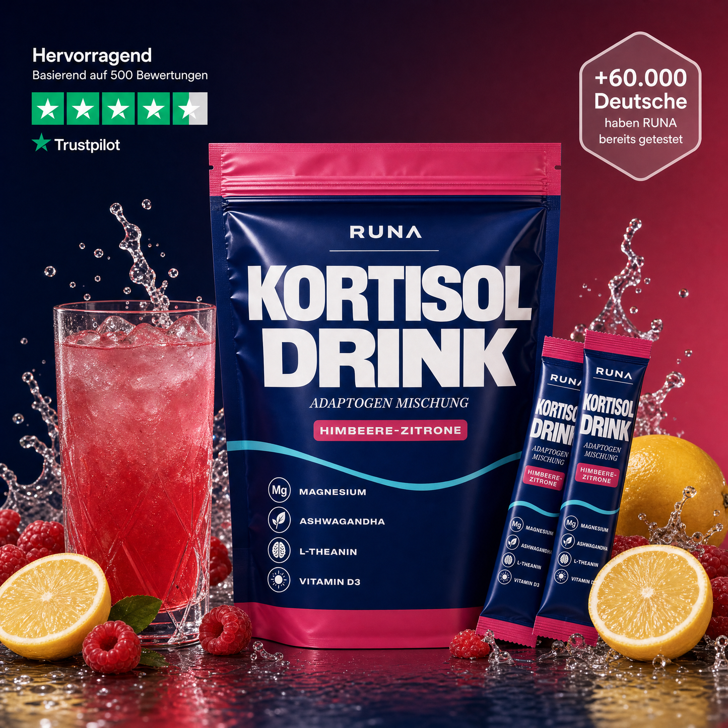 RUNA Kortisol Drink — Adaptogen Mischung