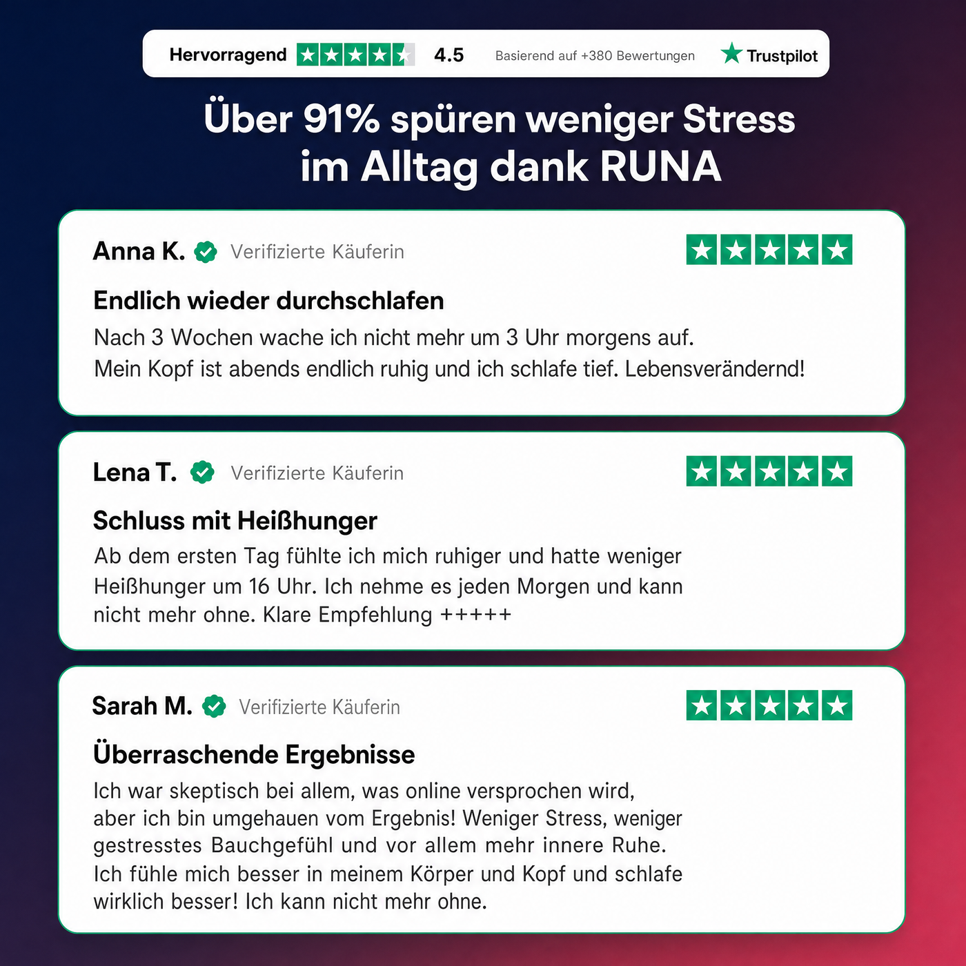 RUNA Kortisol Drink — Adaptogen Mischung