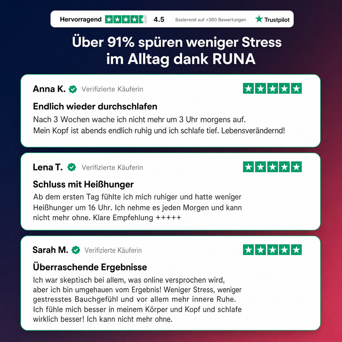 RUNA Kortisol Drink — Adaptogen Mischung