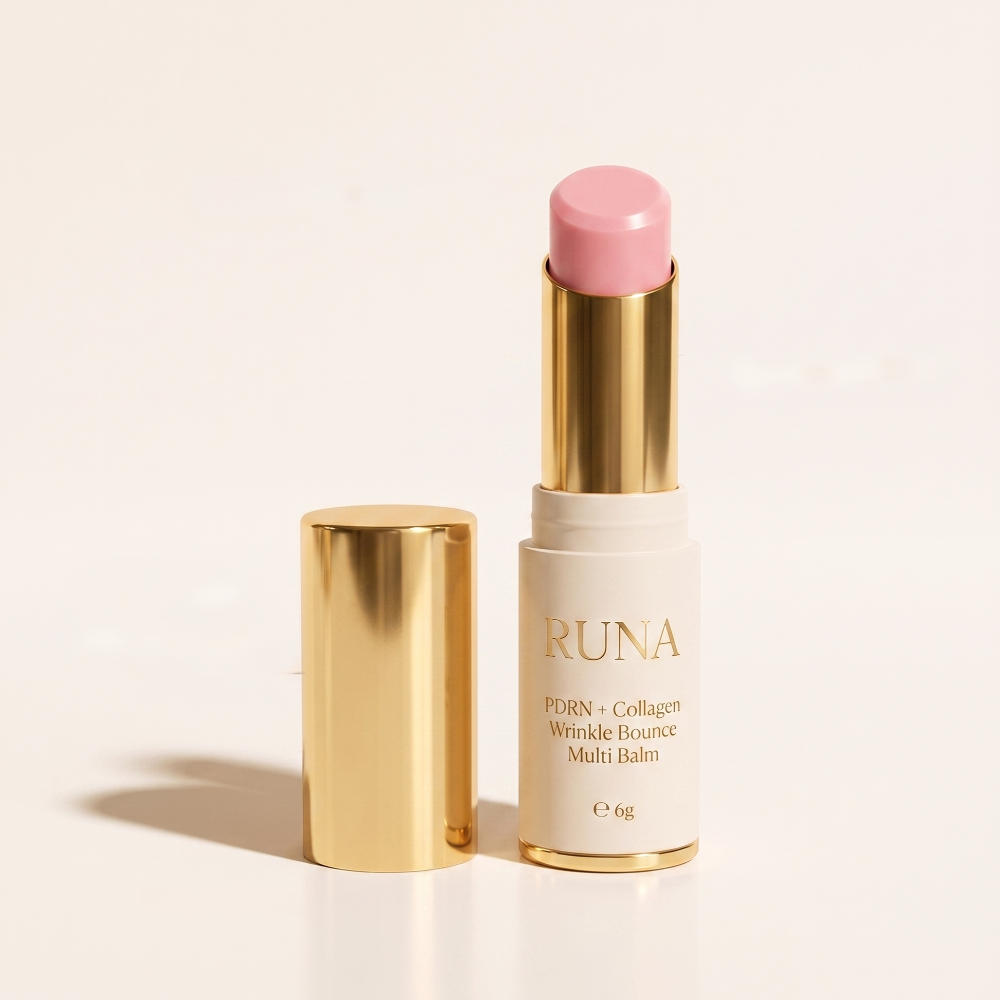 RUNA PDRN + Collagen Multi Balm — cream stick with gold cap